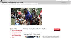 Desktop Screenshot of algonquinsofpikwakanagan.com